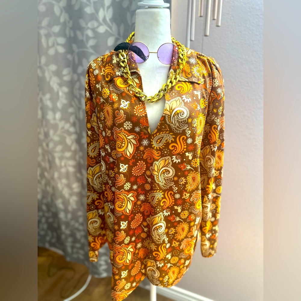 Men’s xl halloween costume mustache shirt glasses